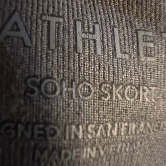 Athleta Soho Black Tennis Golf Skort Skirt Shorts Pockets Size 18 Plus - Picture 7 of 8